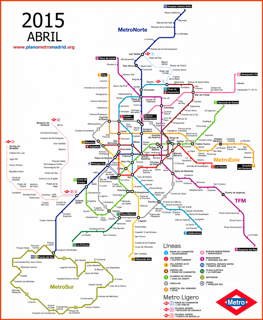 Metro de Madrid, como chegar ao centro de Madrid